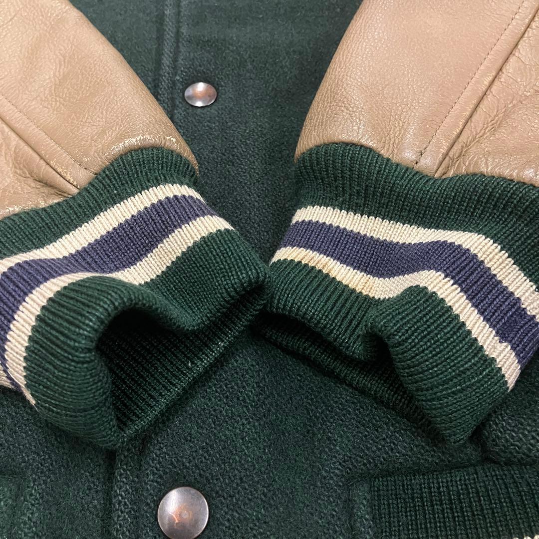 短丈 マクレガー McGREGOR スタジャン 袖レザー ヴィンテージ ウール