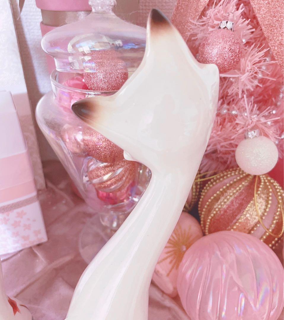 レア♡アンティーク♡シャム猫♡置物♡骨董品♡昭和レトロ♡インテリア♡陶器品♡