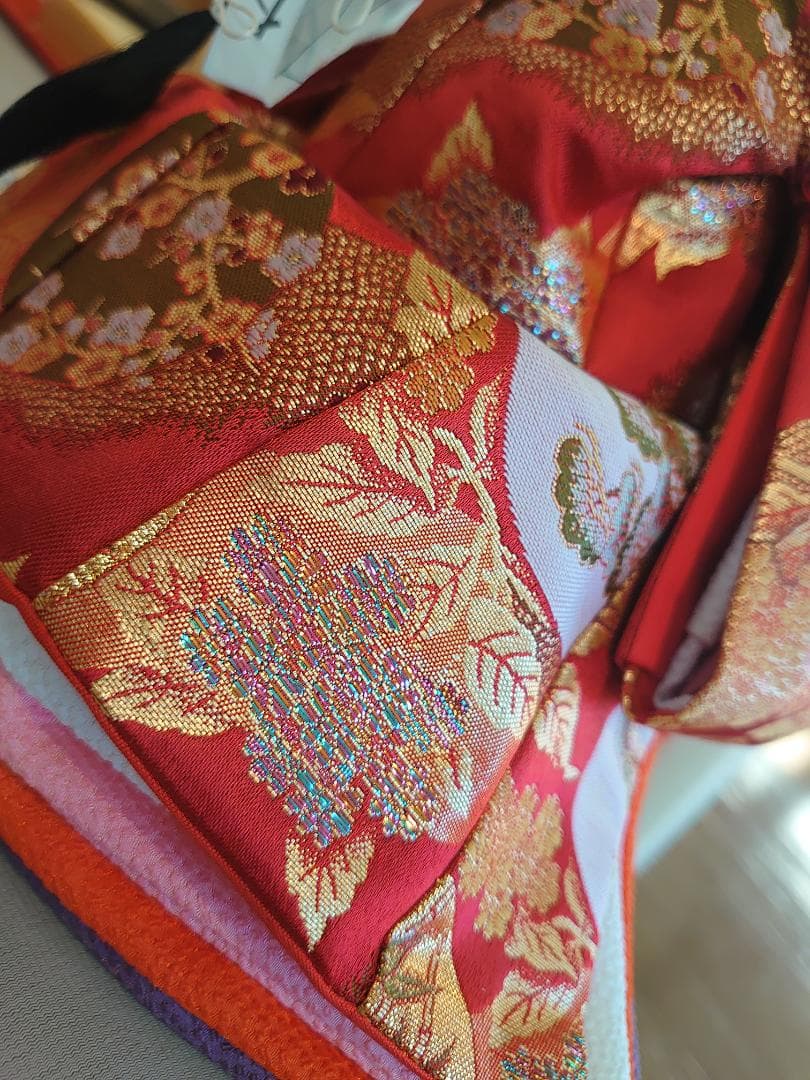 ●金襴衣装三人官女（大）　キラキラ入り　●おひなさま　●お雛様