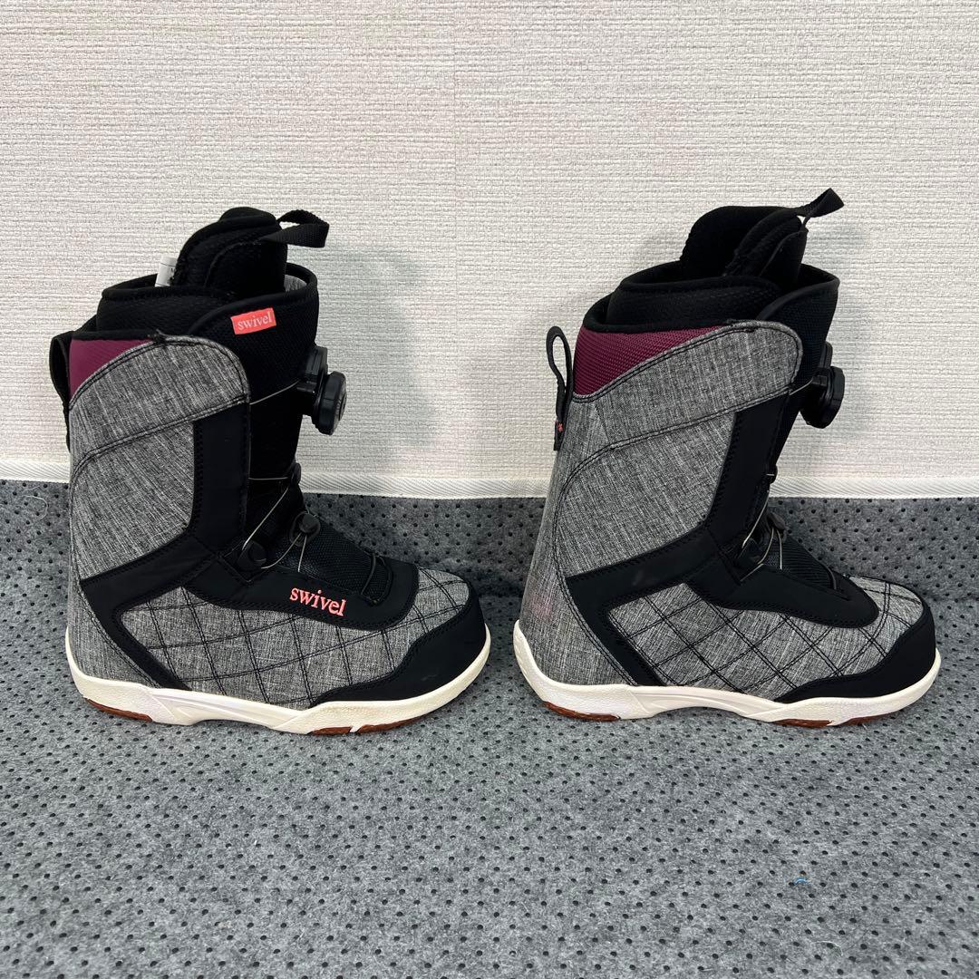 5回使用 人気サイズ23.5cm swivel ダイヤル スノボブーツ