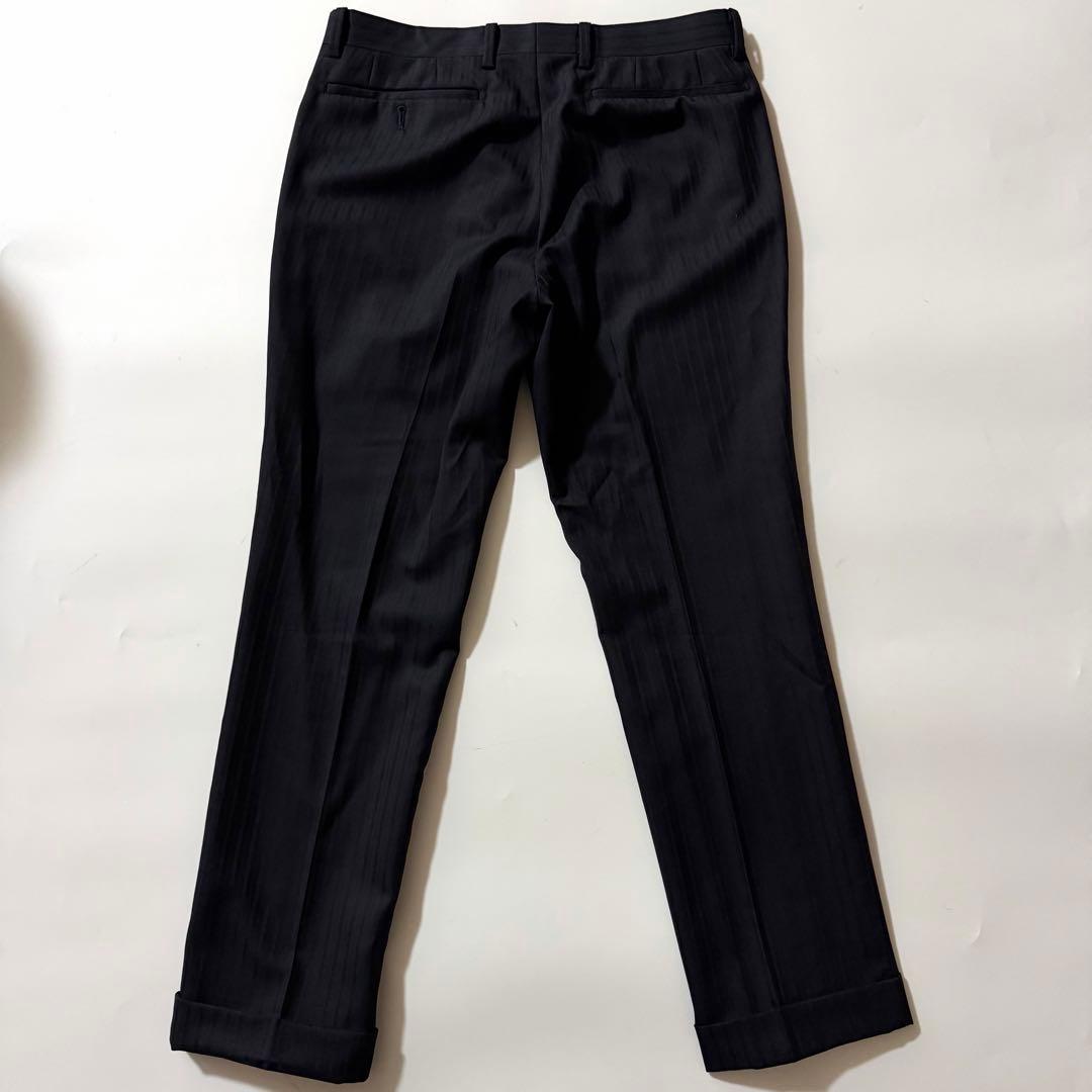 ペイズリー✨️ユニバーサルランゲージ 3ピース セットアップスーツ 裏地総柄 紺