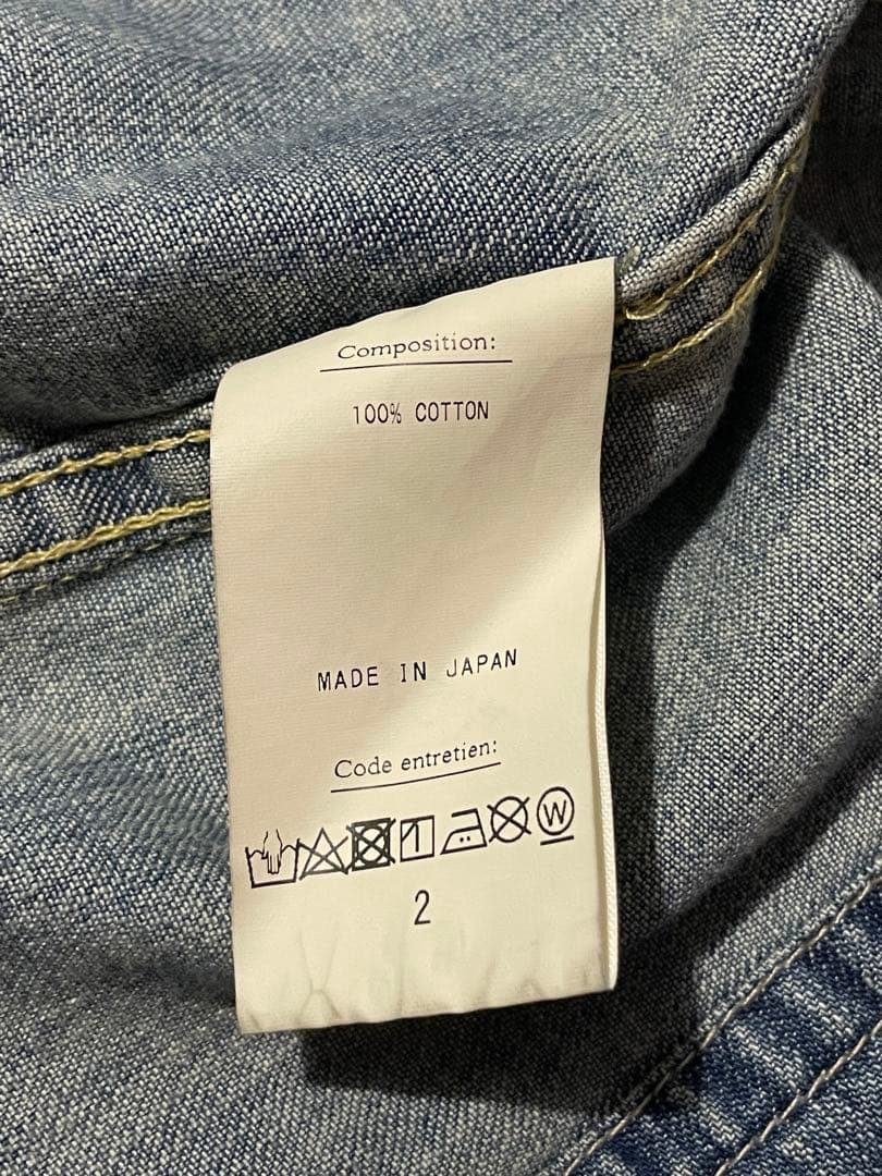 A.PRESSE US NAVY Denim Jacket カバーオール　2