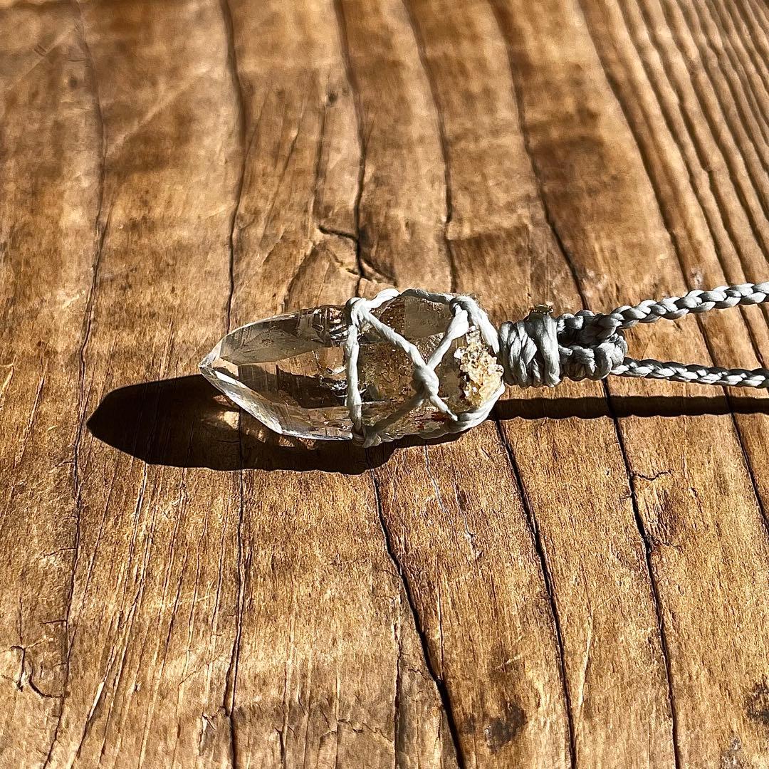 ヒマラヤ水晶 ガネッシュヒマール ＊ マクラメペンダント 29