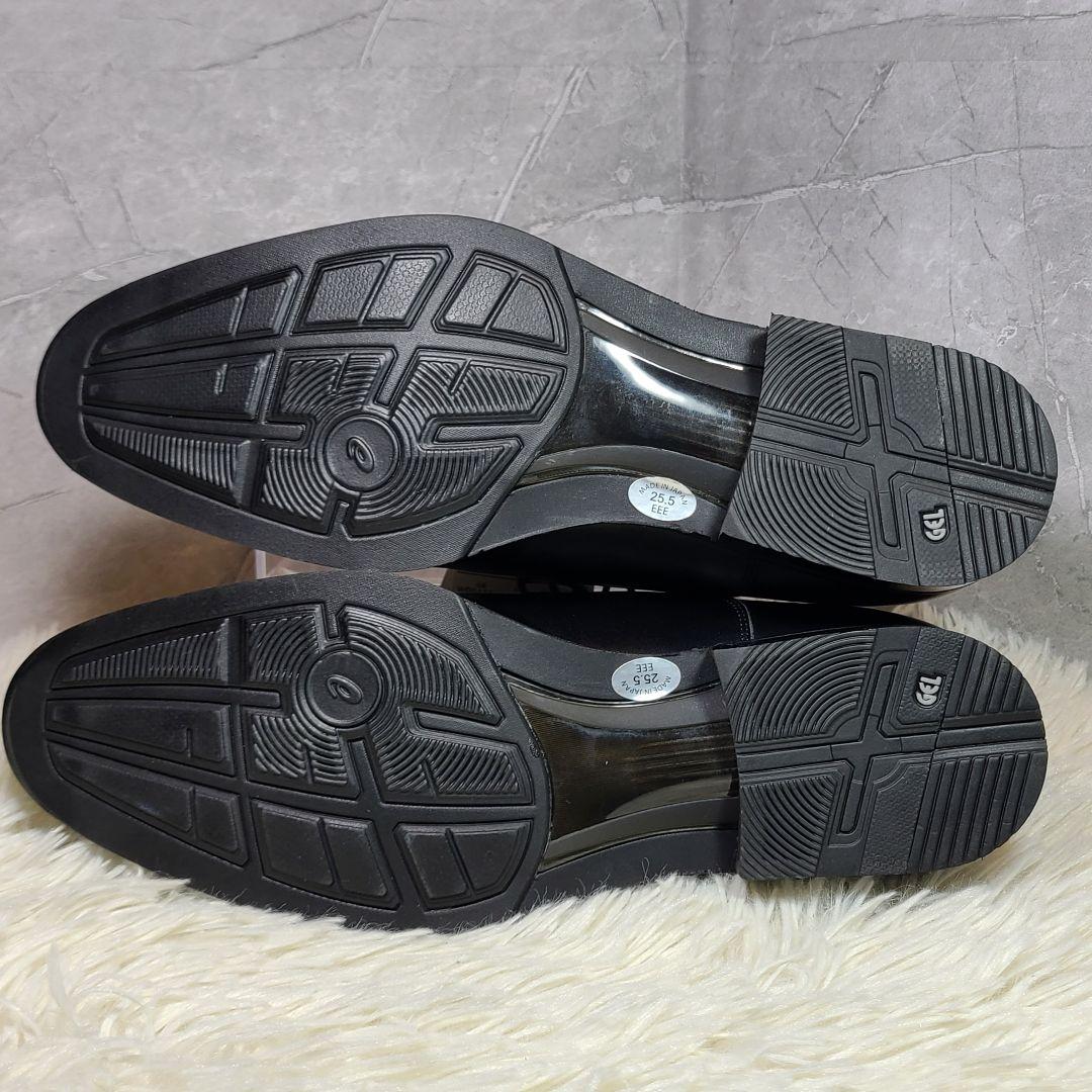 新品【asics RUNWALK】ストレートチップ　ビジネスシューズ　ブラック