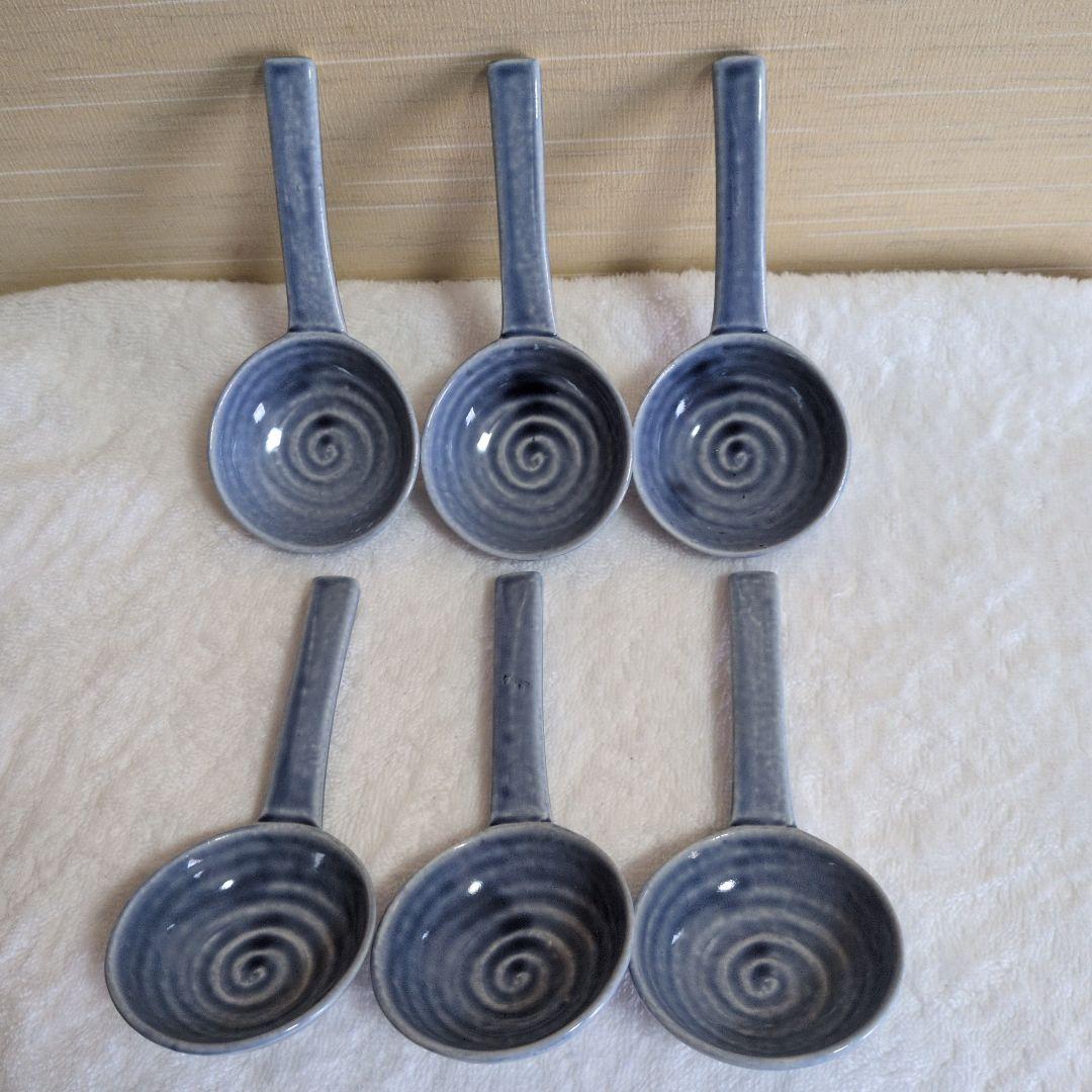 たち吉オシャレ・レンゲ他 ネイビー グレー 食器セット 約30cm・大皿