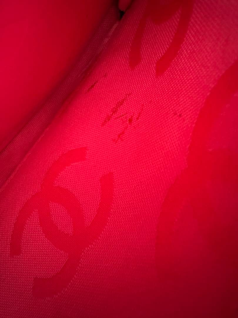 CHANEL ブラック 長財布 黒×ピンク