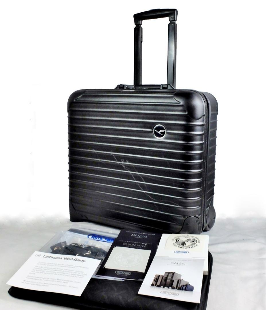 リモワ ルフトハンザ『Air Light』2輪ビジネストロリー BK【訳有美品】