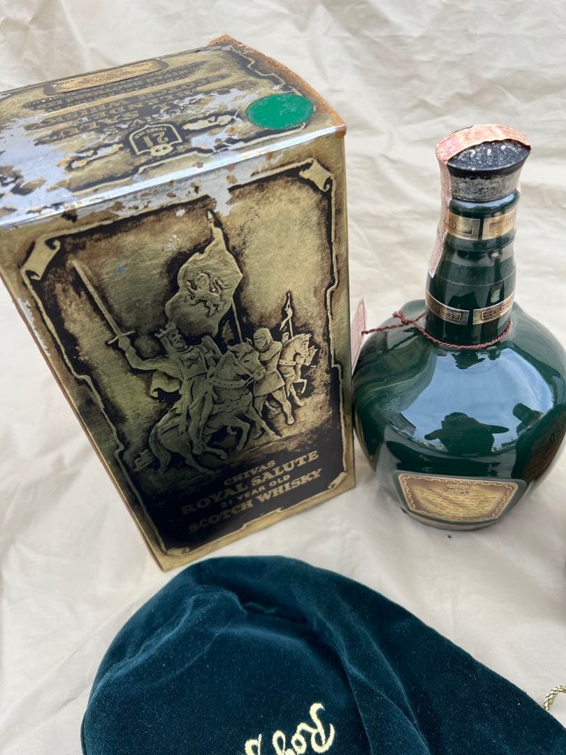 ロイヤルサルートグリーン21年・オールドパー、ウイスキー2本セット古酒★未開栓★