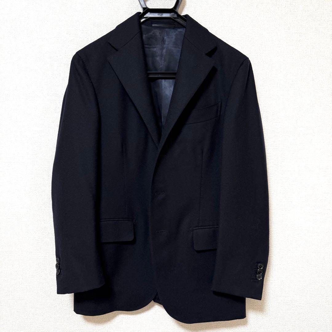 フランネル スーツ ネイビー 日本製 イタリア