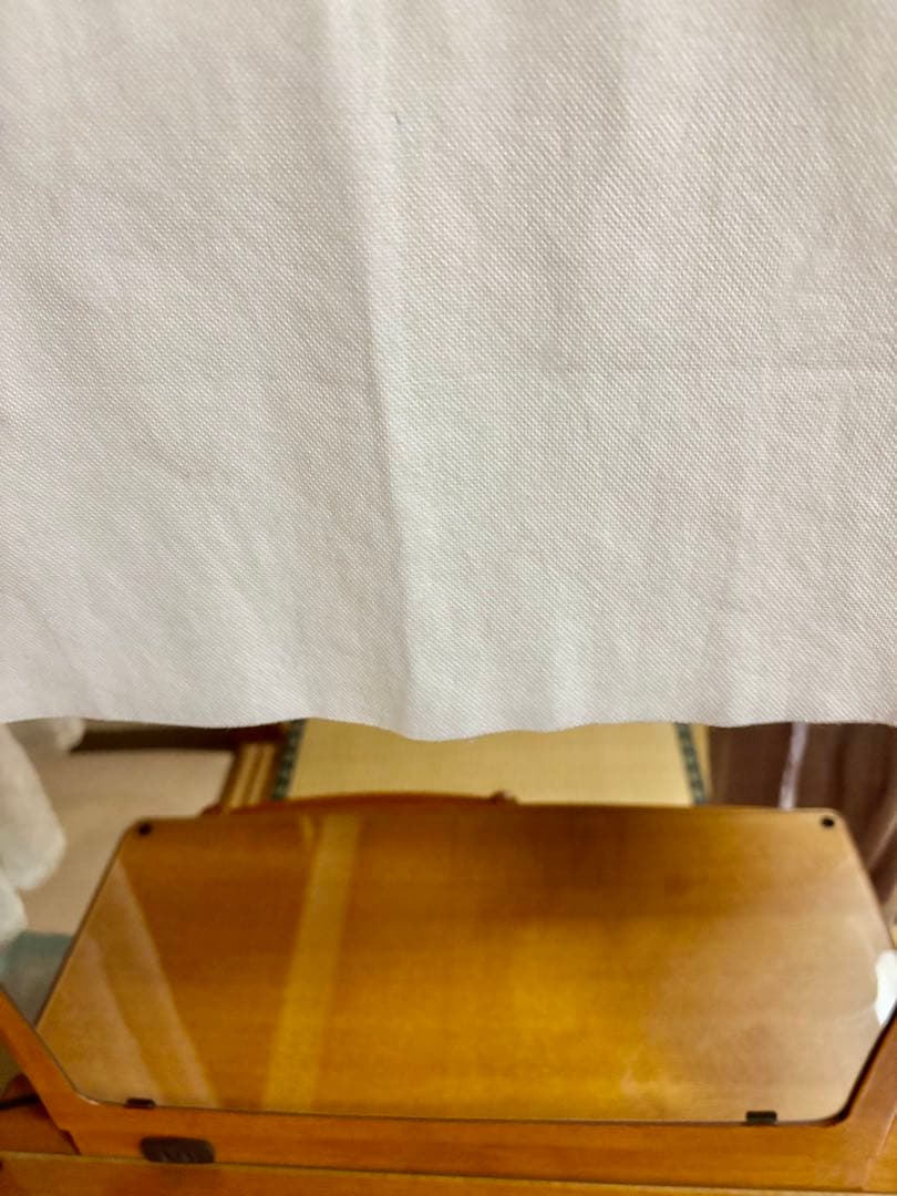 木製シンプルドレッサー 鏡付き