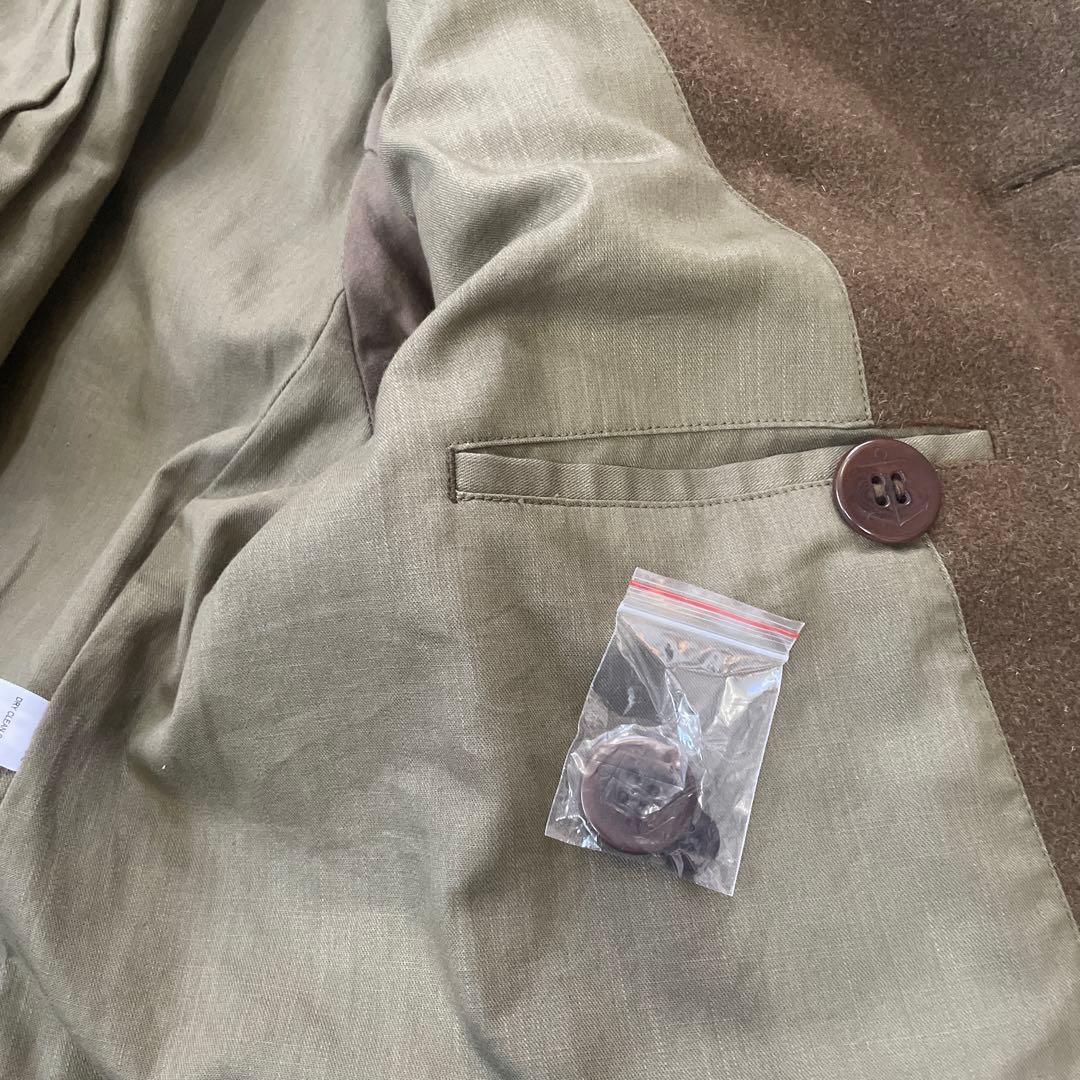 美品 RRL ダブルアールエル ウール ピーコート M カーキ 替えボタン付