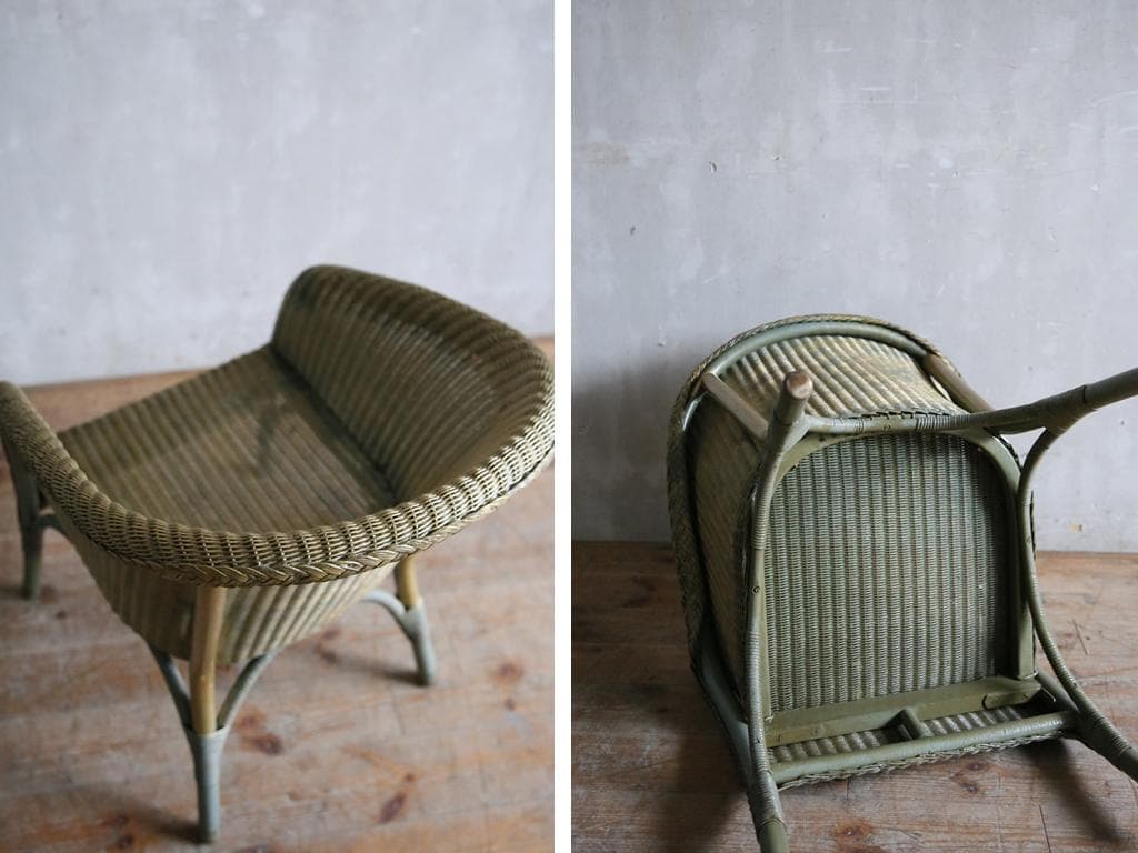 英国アンティークロイドルームチェア/椅子イス/アームソファ/ガーデン(81-27