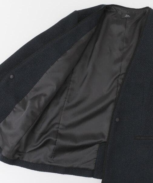 URBAN RESEARCH DOORS ツイードVネックロングジャケット