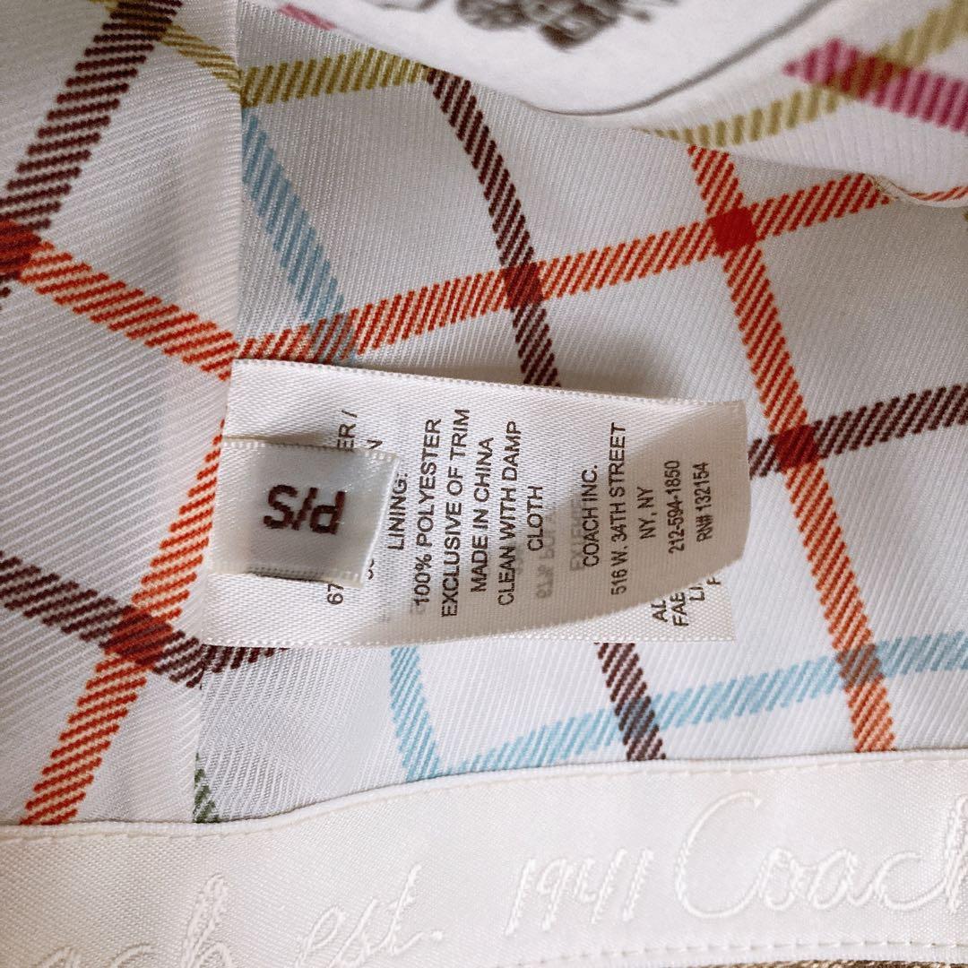 未使用　COACH トリルビーハット　シグネチャー　ピンク ブラウン系　帽子　S