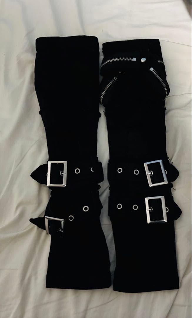 Dimmoire デニムアームカバー ブラック