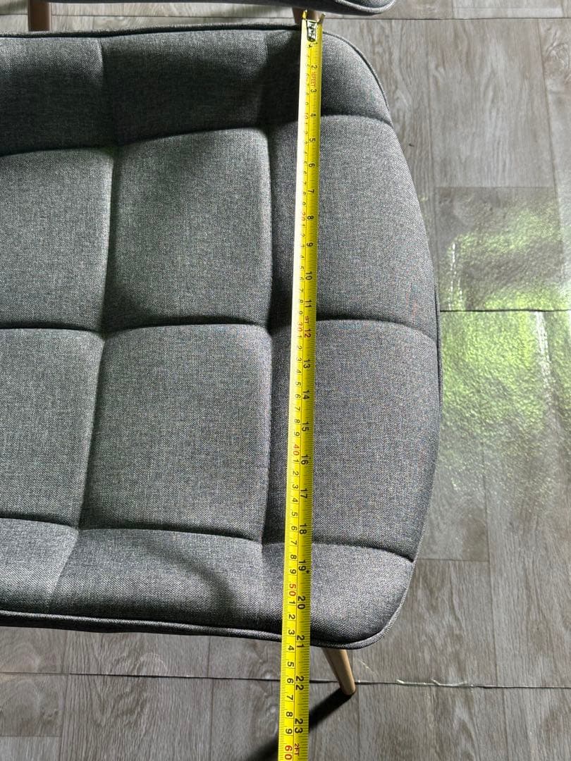 期間限定　ダイニングチェア 椅子　オシャレ　2脚セット グレー