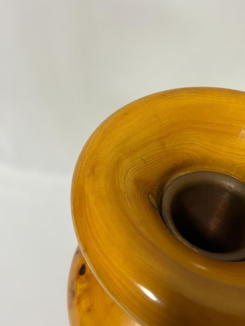 花器 かやの木 銅 水入れセット