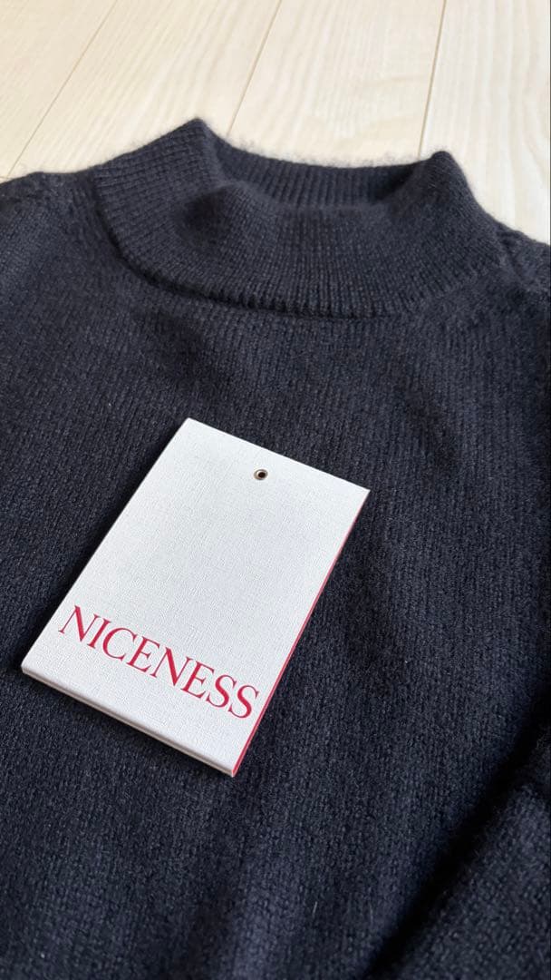 NICENESS  ALPACA モックネックセーター　ナイスネス