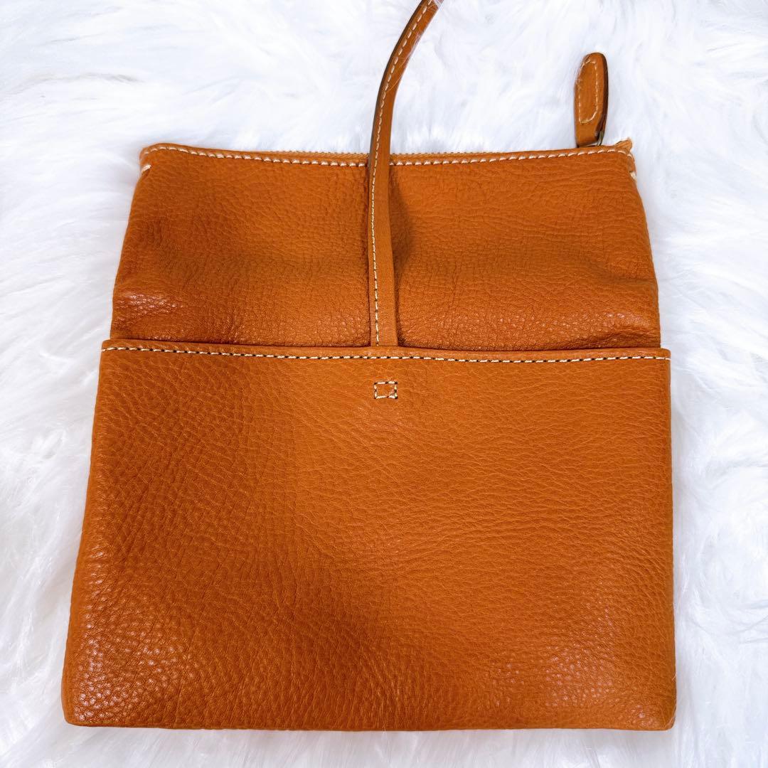 土屋鞄製造所 ツチヤカバン オイルヌメループフラットポーチ TO2318BR 箱