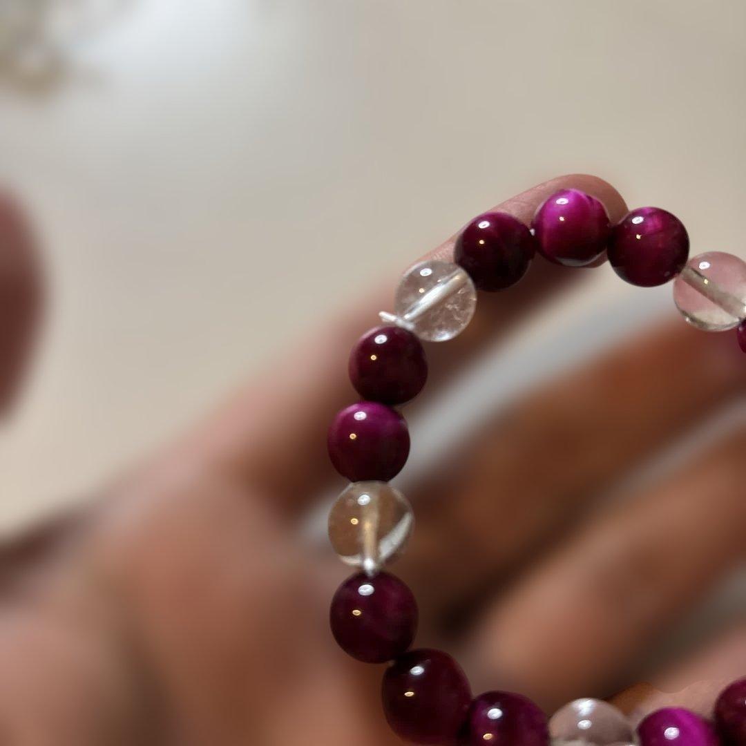 ネパールヒマラヤにあるすっごい水晶を入れたピンクタイガーアイたん！ズンズンくる！