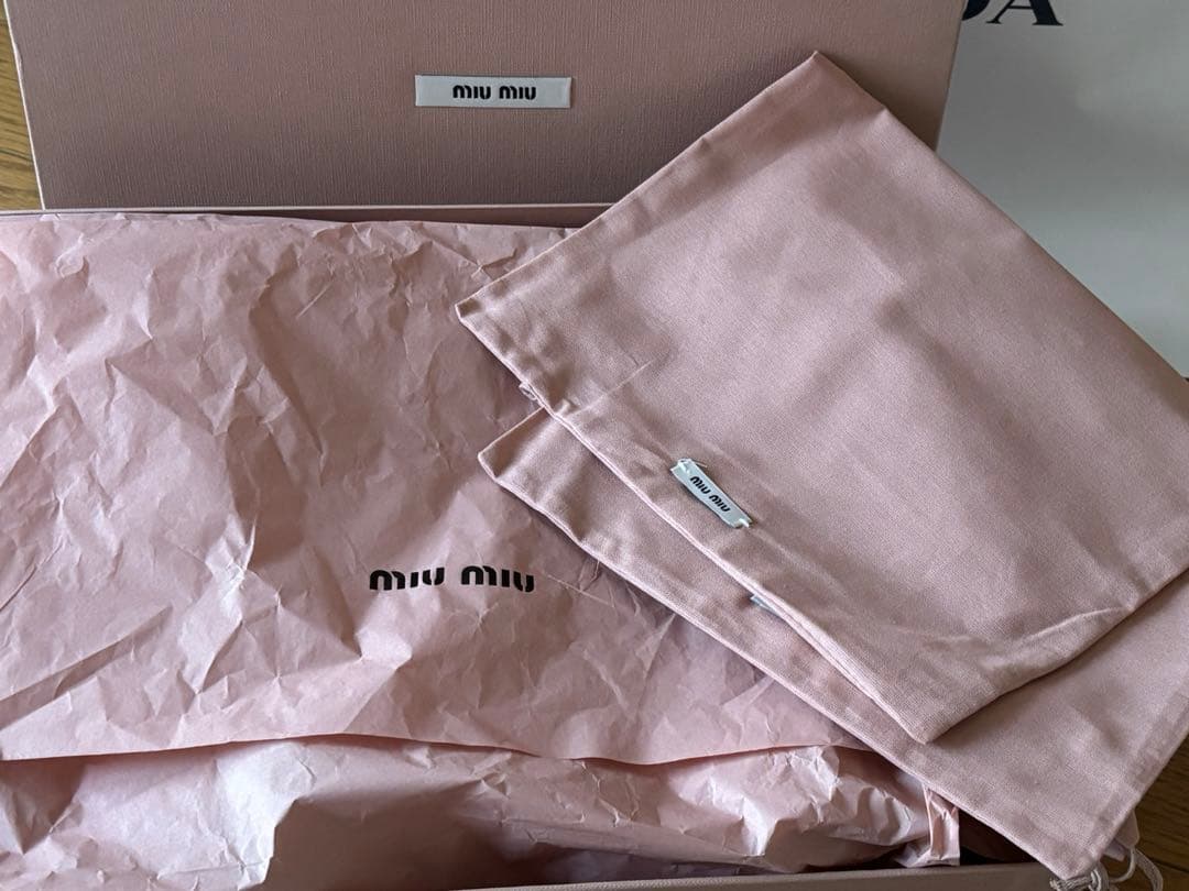 soi ミュウミュウ MIUMIU Tバー レザー　ローファー