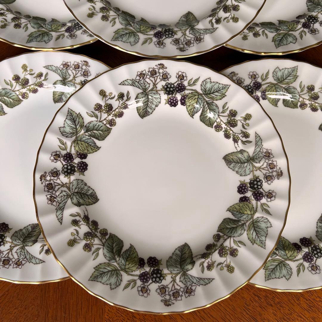 【美品】ロイヤルウースター★ラビニア★ケーキ皿　6枚