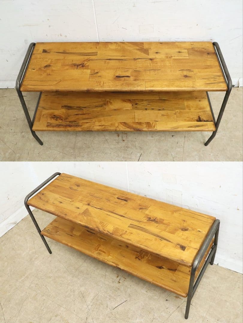 展示品！a.depeche★古材 テレビボード・シェルフ・TVボード・棚アイアン