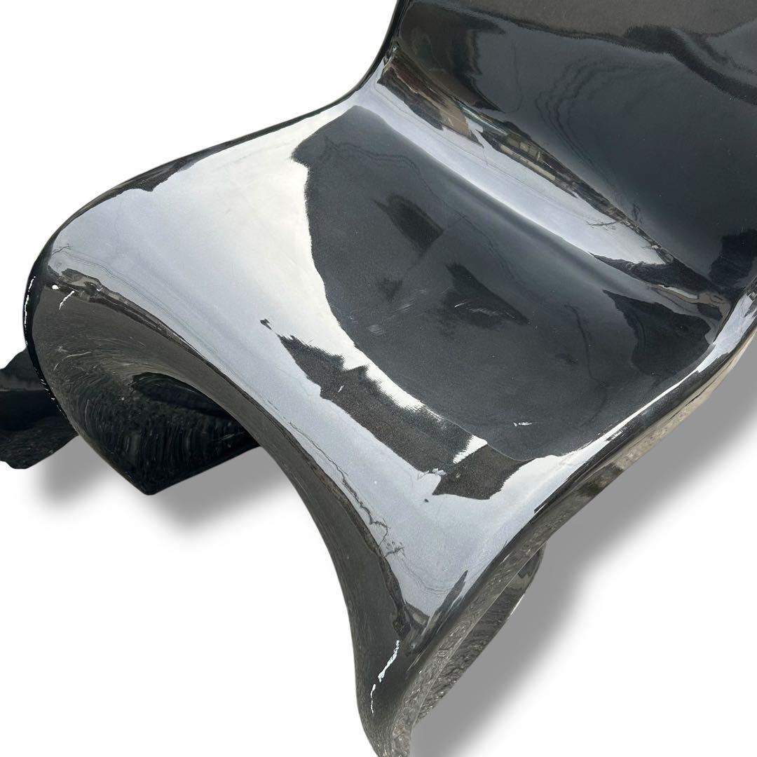 【2脚セット】パントンチェア リプロダクト ブラック 北欧 椅子 ヴィンテージ