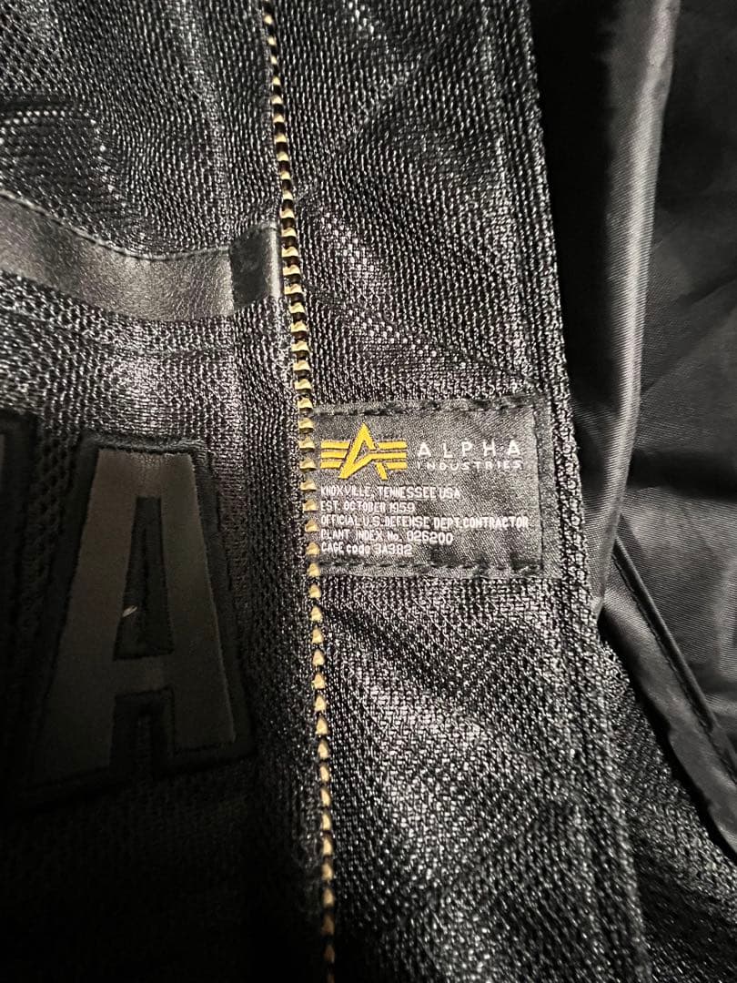 ALPHA INDUSTRIES ライダース メッシュ ジャケット バイク用