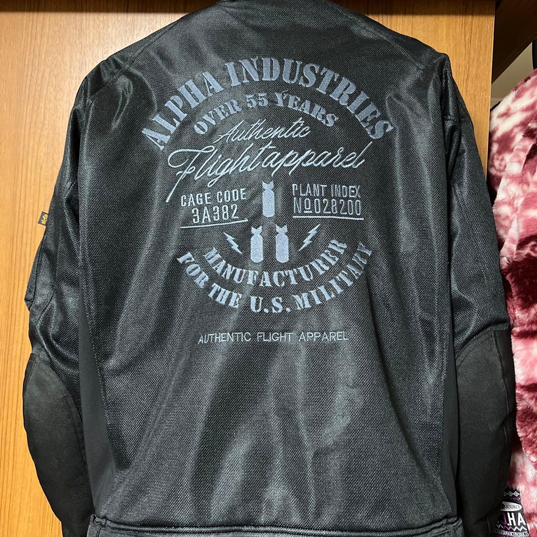 ALPHA INDUSTRIES ライダース メッシュ ジャケット バイク用