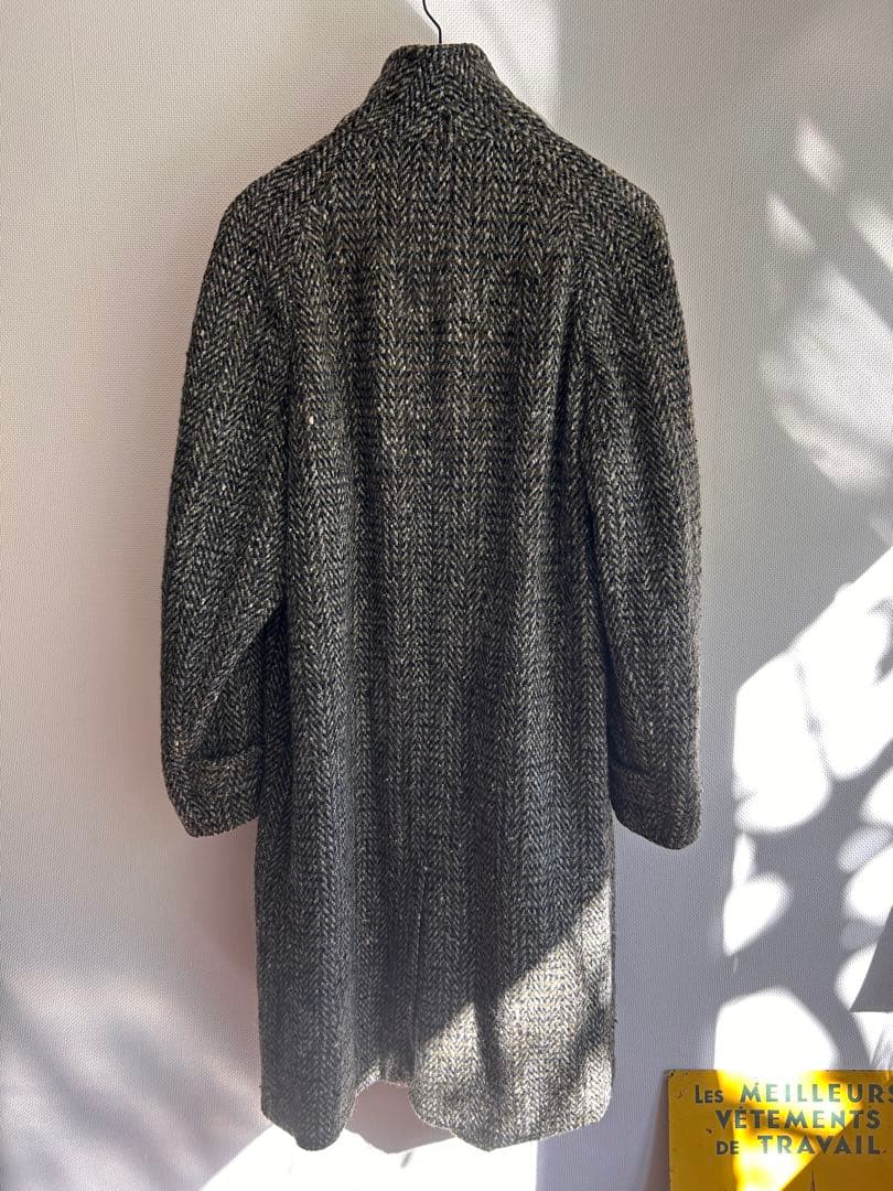 60s70s BURBERRY 手織り ツイードコート バーバリー　ヴィンテージ