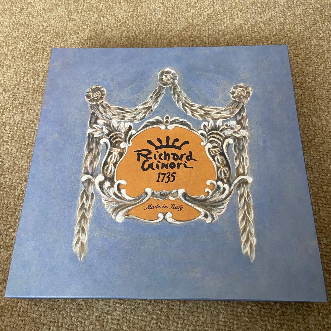 新品　Richard Ginori 波形皿 花柄 29cm