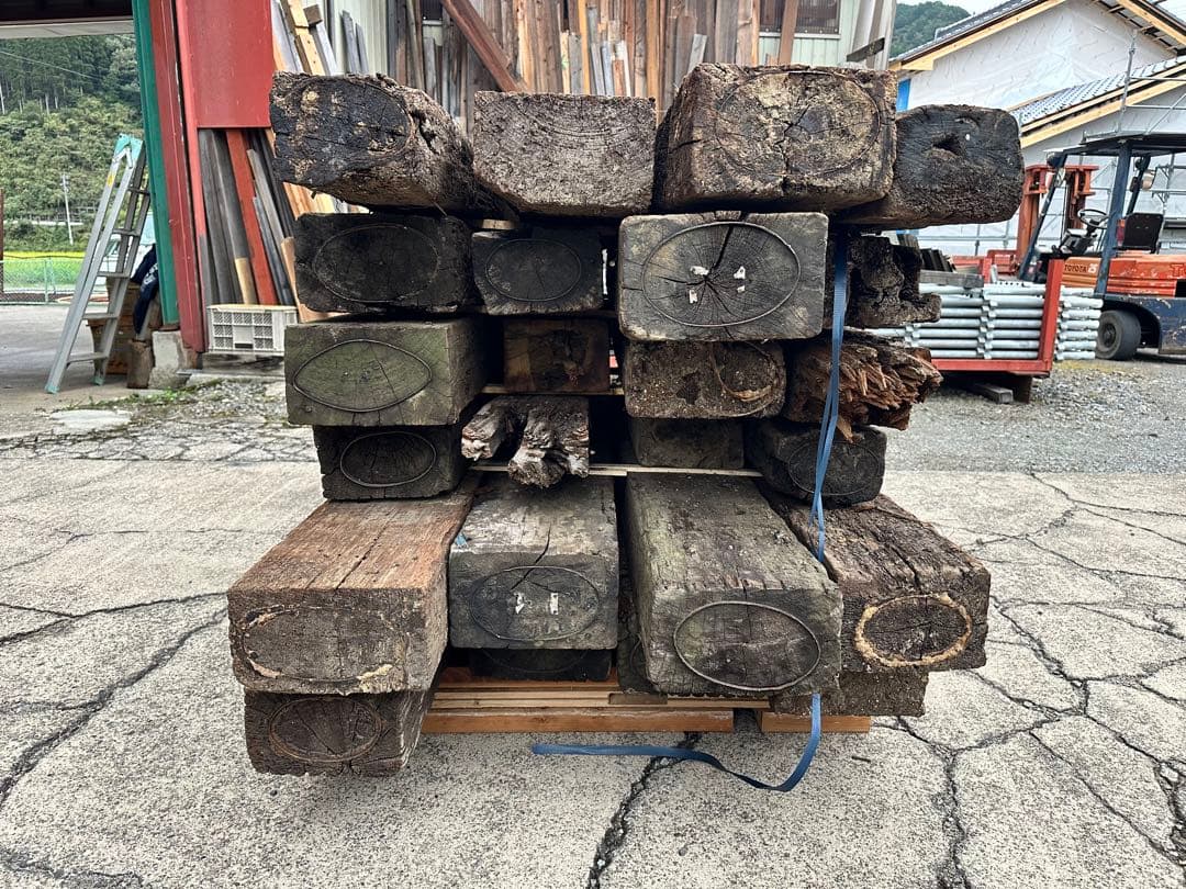 枕木　まくらぎ　ケンパス　中古　ガーデニング　庭　外構　花壇　一式　まとめて