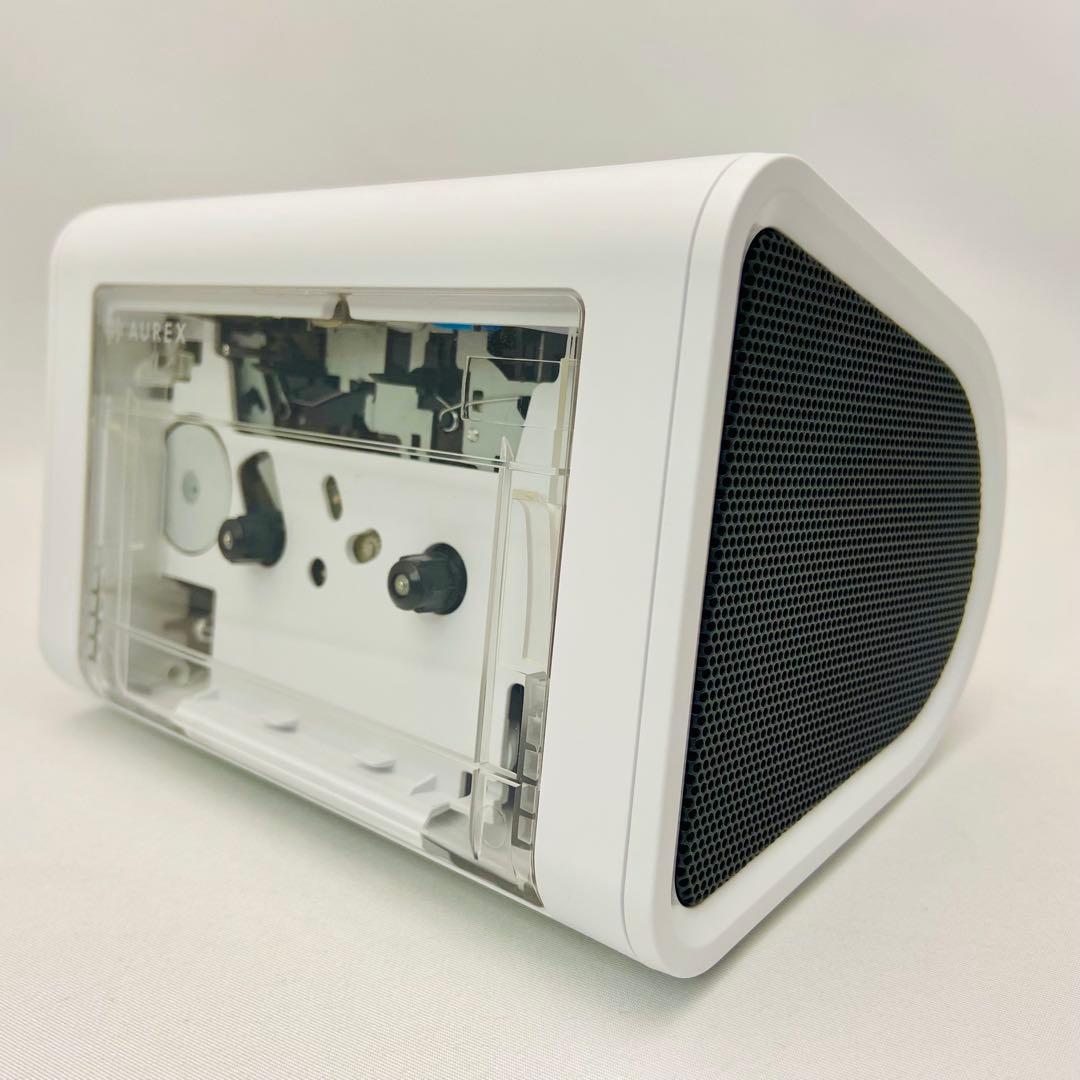 【美品】AUREX AX-R10C スピーカー内蔵 カセットプレーヤー 充電式