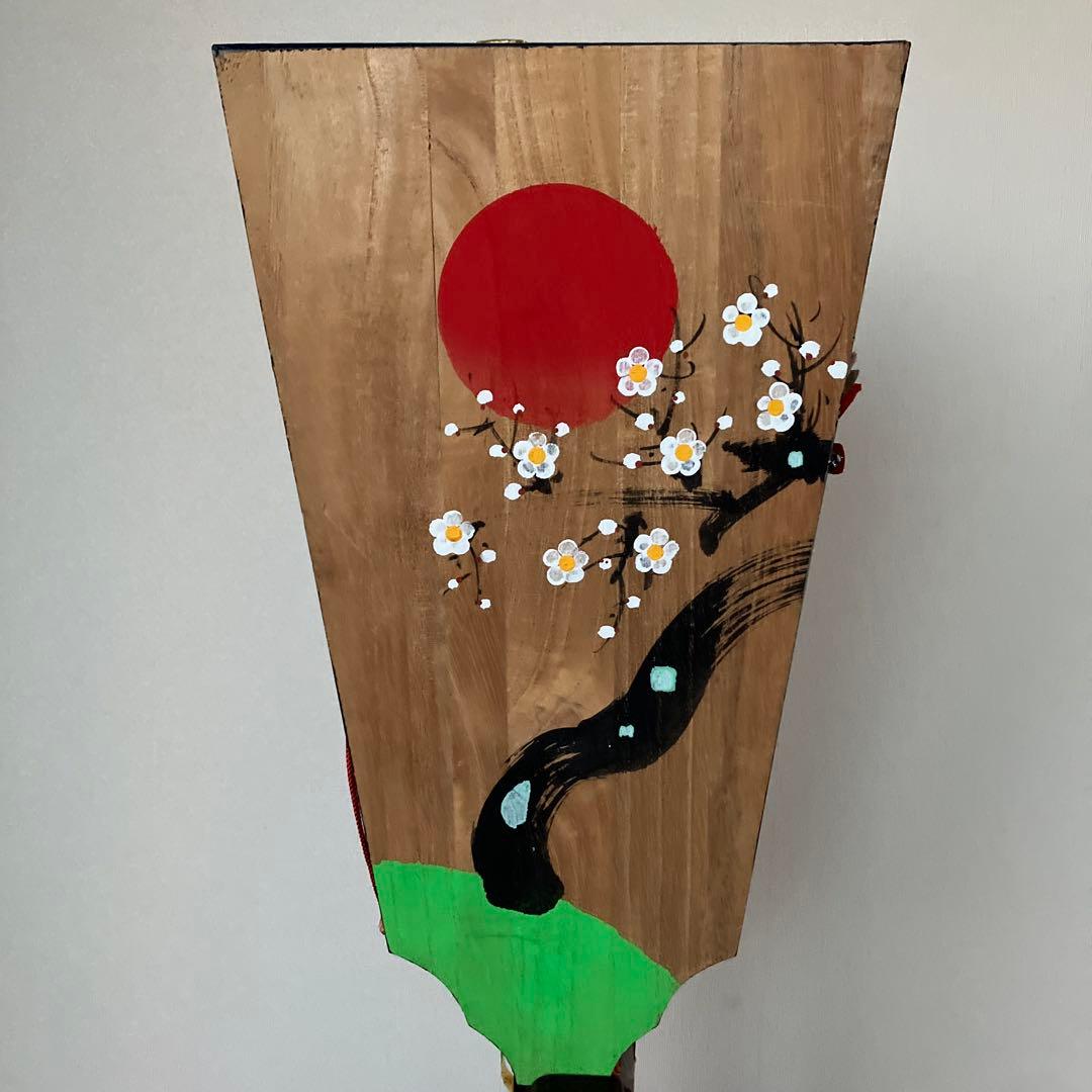 久月＊羽子板・台座あり・箱あり