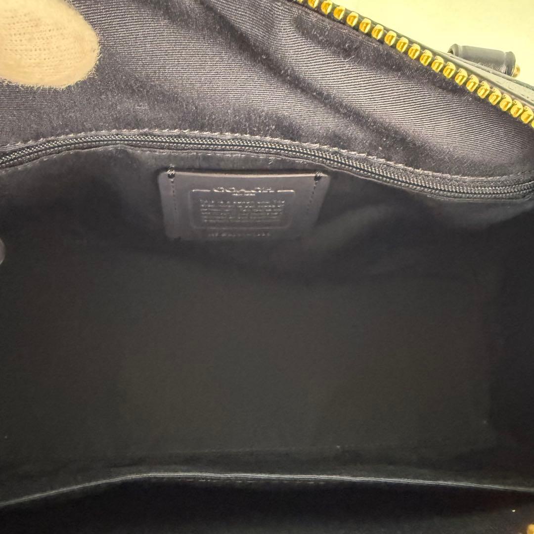 【極美品】COACH 2WAY ミニボストン ショルダーバッグ　レザー