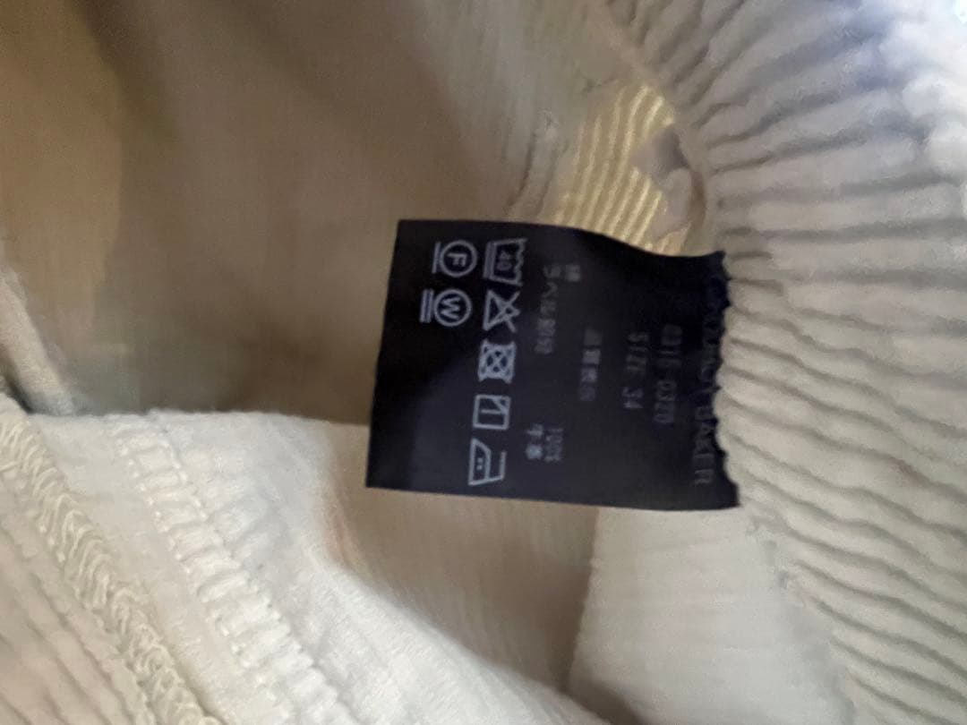 専用　　美品　SHISHIKUI CORDUROY BAKER / CREAM
