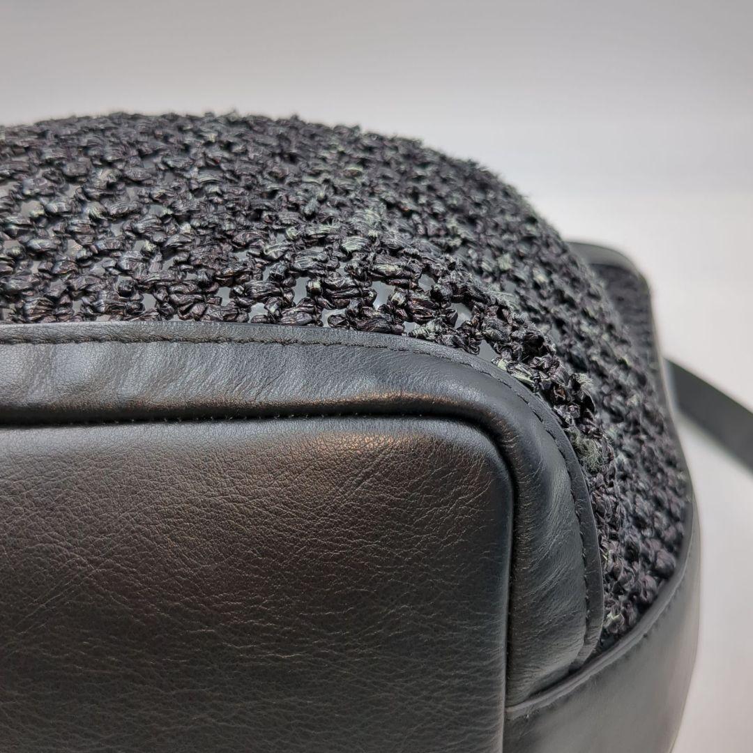 美品 Weekend Max Mara かごバッグ ショルダー バンブー 黒