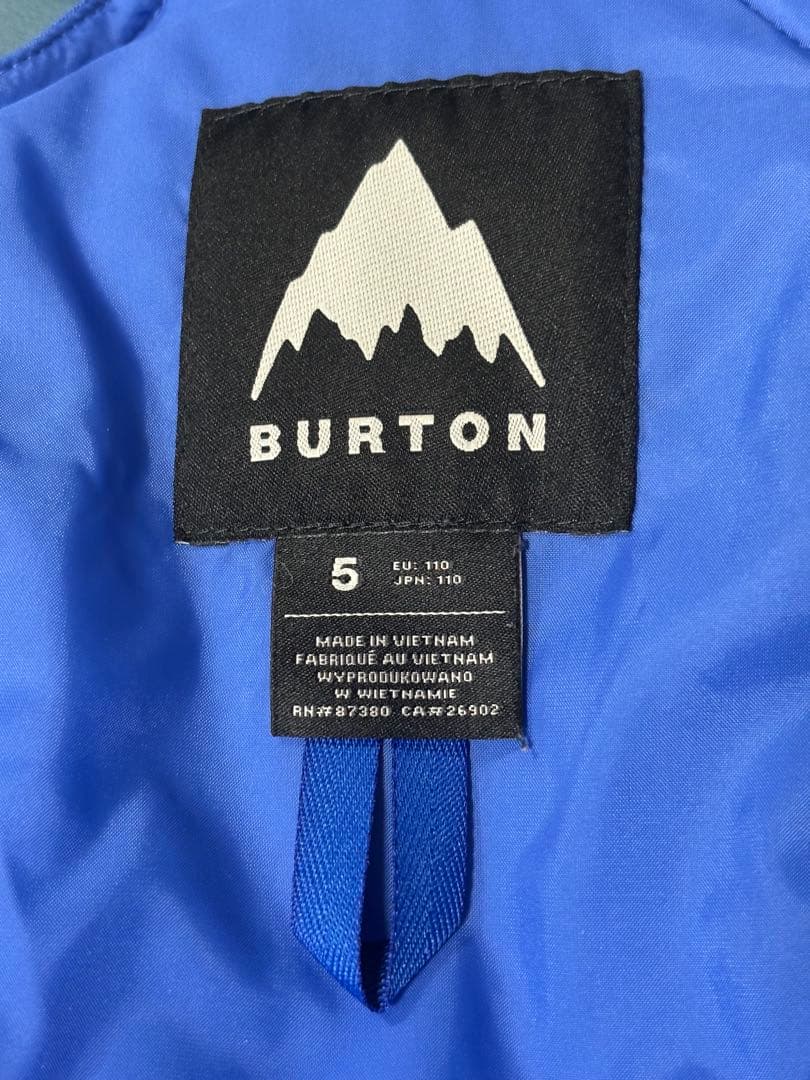 バートン　110 120スノーボードウェア　子供　キッズ BURTON ビブ