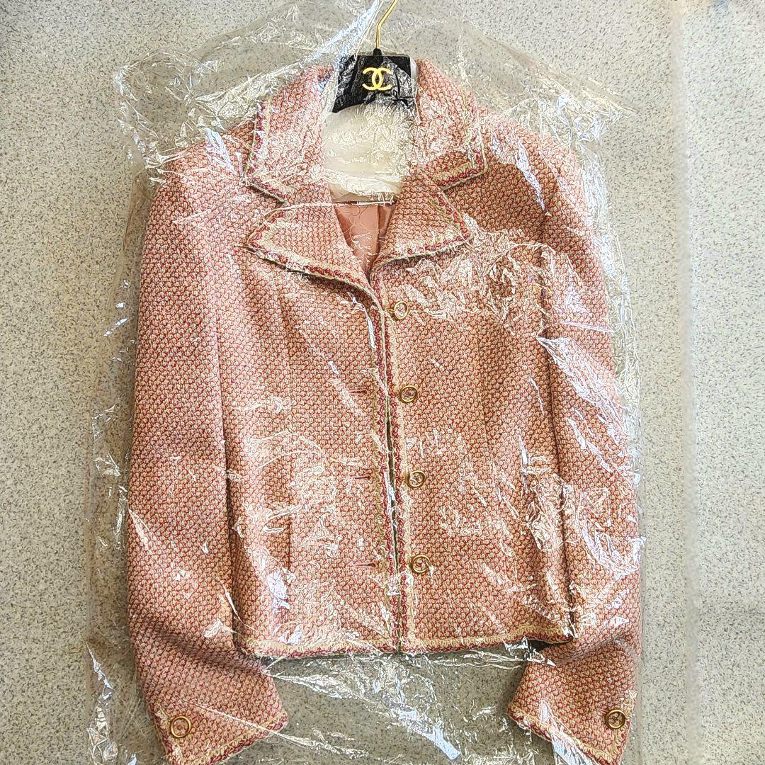 【新品未使用】CHANEL カシミヤ100 ココマーク ツイード ジャケット
