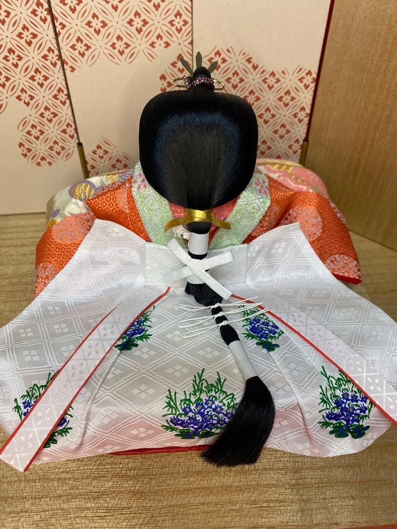 東京久月　雛人形　親王平飾り・間口約６０×奥行約３０×高さ約３６㎝