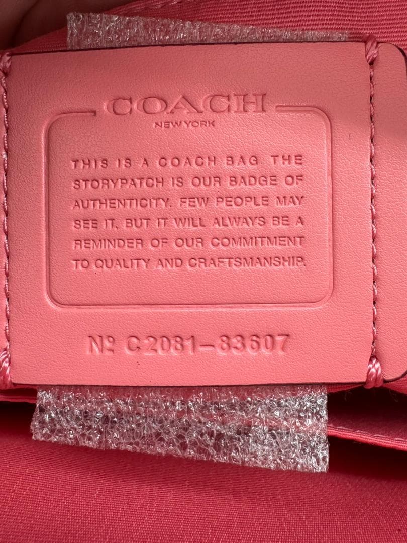 コーチ シグネチャー ハンドバッグ 2WAY ショルダーバッグ 83607 新品