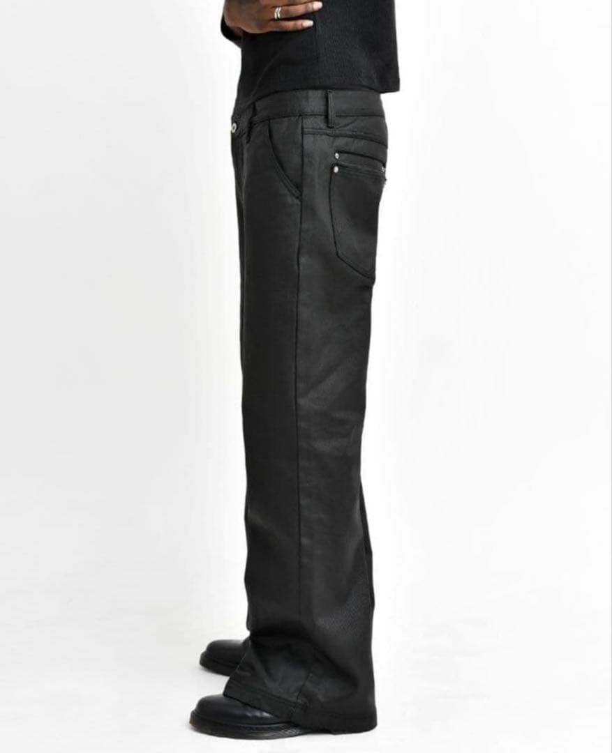 Asapmodeフレアデニム　コーティングデニム