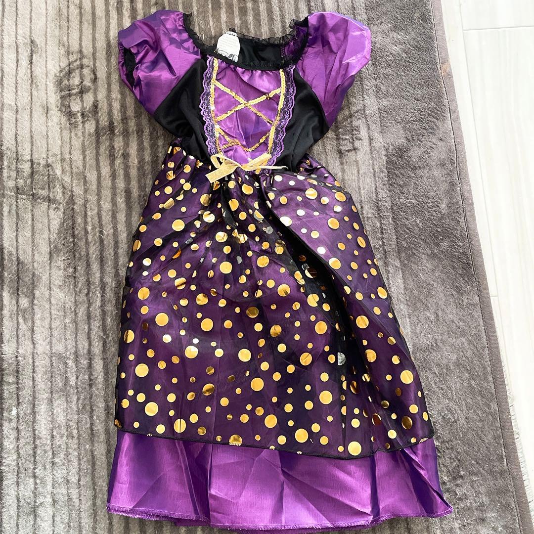 魔女 ウィッチハットガール ファンシードレス 子ども用 130～140cm