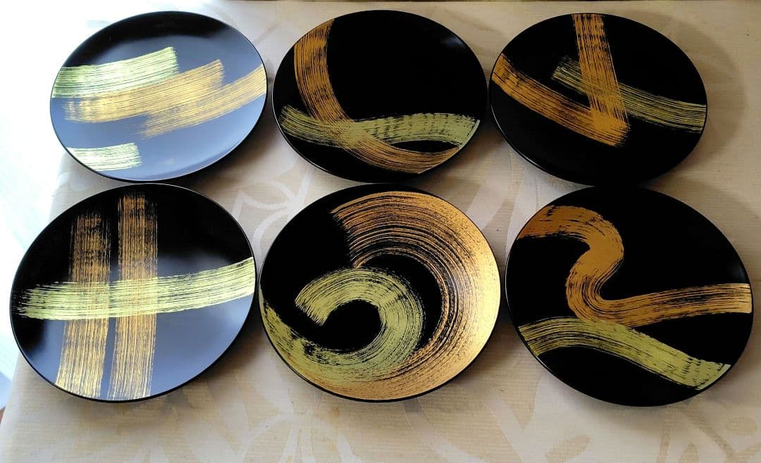 mokaha様❇️山田平安堂　彩龍　プレート6枚組❇️未使用品