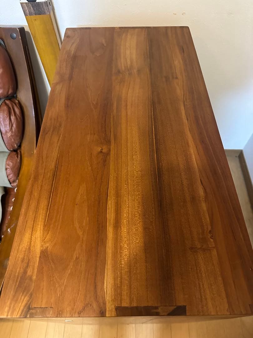 直接引き取り希望　チーク無垢材キャビネット　飾り棚　靴箱　北欧