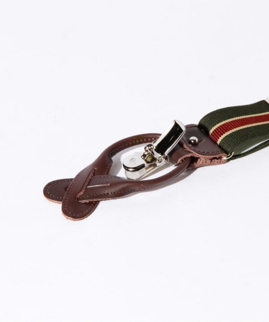 BEAMS F THURSTON ストライプ サスペンダー 35mm