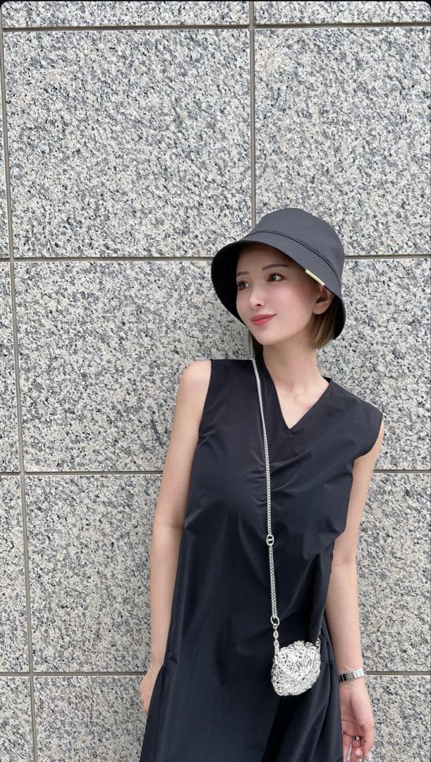 しいちゃん　完全遮光・撥水機能 バケットハット 黒　ブラック　バケハ