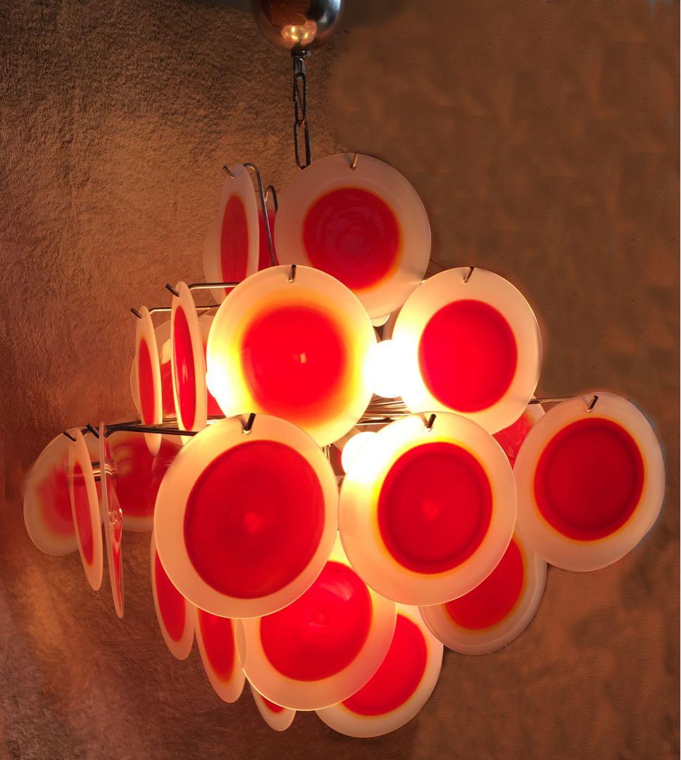 ムラノガラス シャンデリア　ミッドセンチュリーモダン