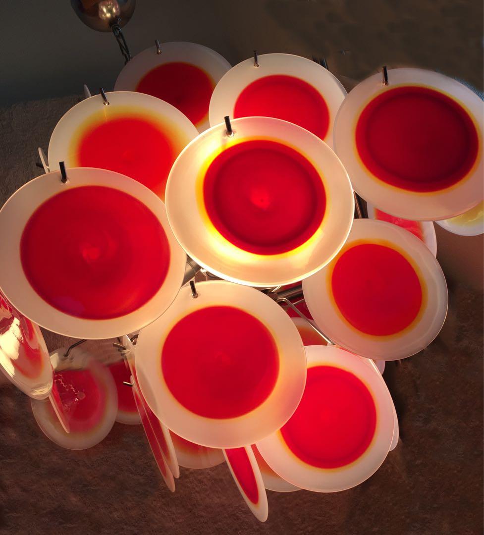 ムラノガラス シャンデリア　ミッドセンチュリーモダン